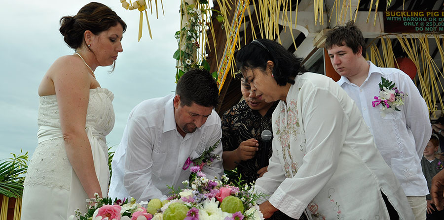 balinese catholic wedding