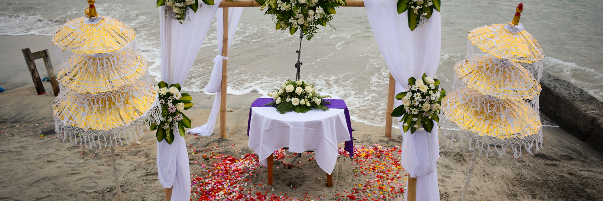 Wedding at Bali Seascape Beach Club or Bali Palms Resort